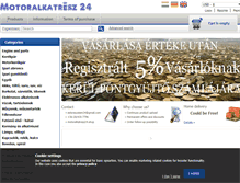 Tablet Screenshot of motoralkatresz24.hu